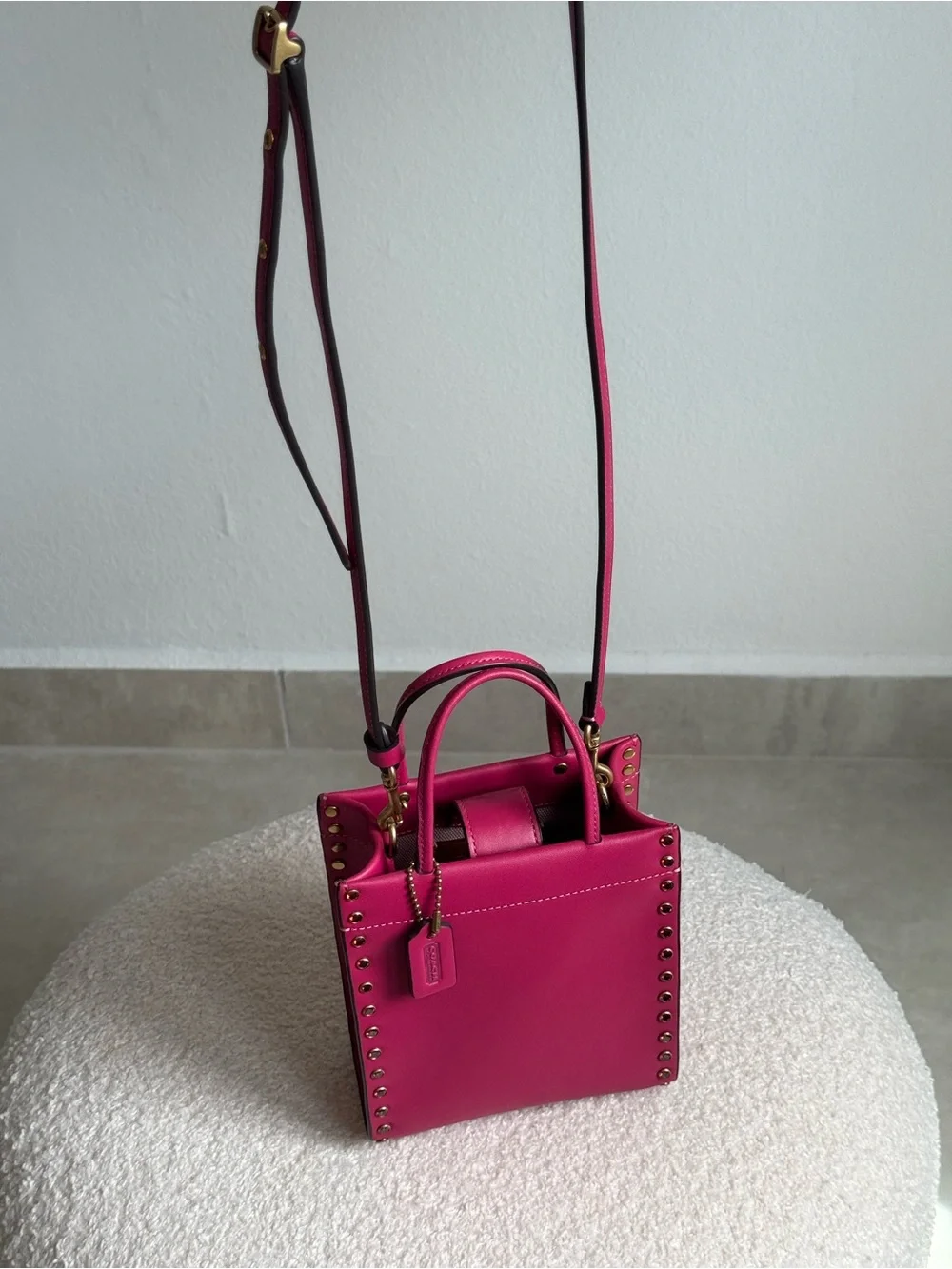 Coach Mini Cashin Tote with Crystal Rivets